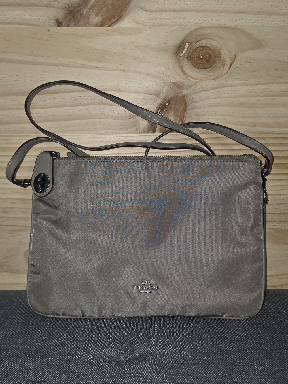 Coach Crossbody Bag in Taupe Gray